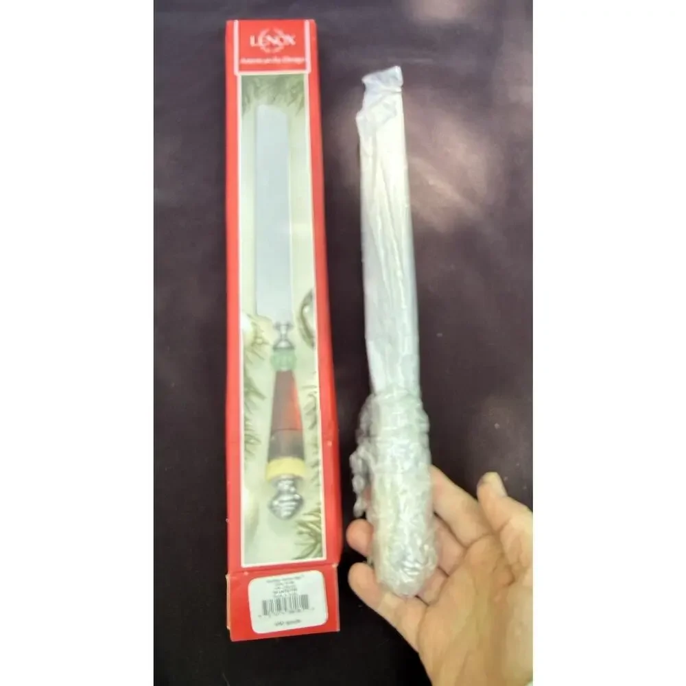 Lenox Holiday Gatherings Cake Knife Stainless New in Box -46D